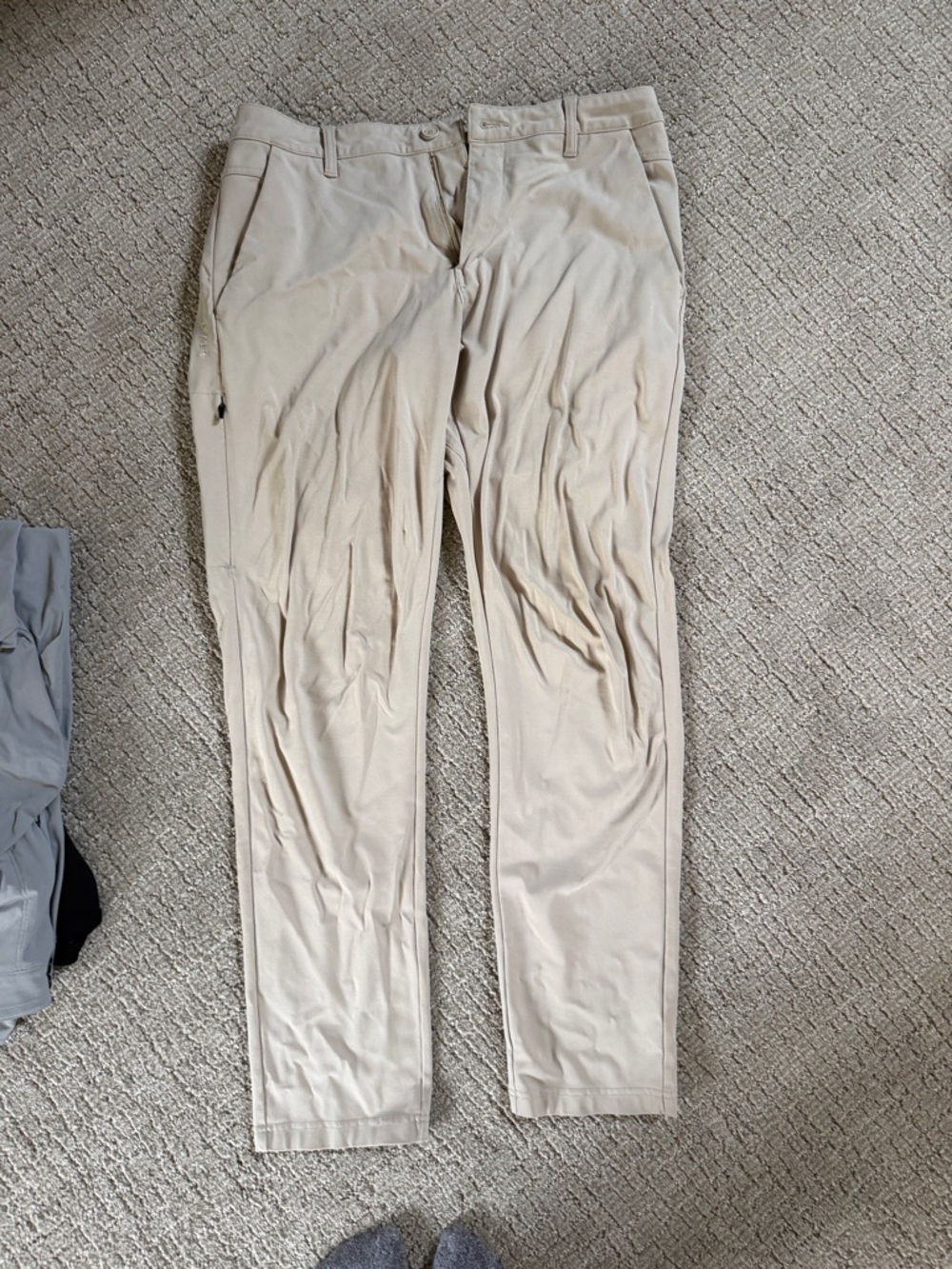 Men's BYLT Beige Casual Pants - Classic Comfortable Fit